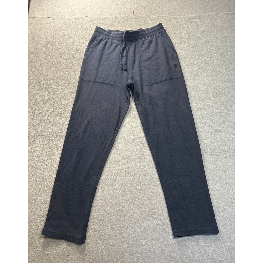 Skechers Lounge Pants Womens M Navy Drawstring Straight Leg Sweatpants Pockets